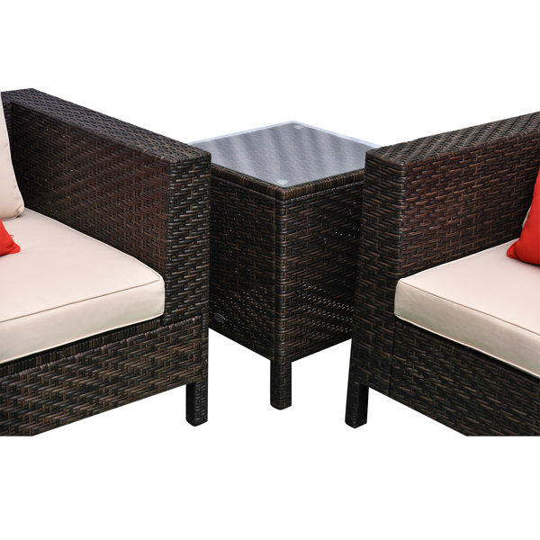 Sol 72 Outdoor™ Lutie Wicker/Rattan 7 Person Seating Group with